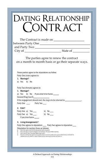 dating a contract in the future